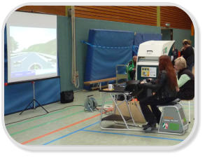 Einsatz bei der "Aktion Junge Fahrer" in der Berufsschule in Lünen