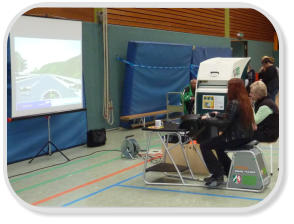 Einsatz bei der "Aktion Junge Fahrer" in der Berufsschule in Lünen